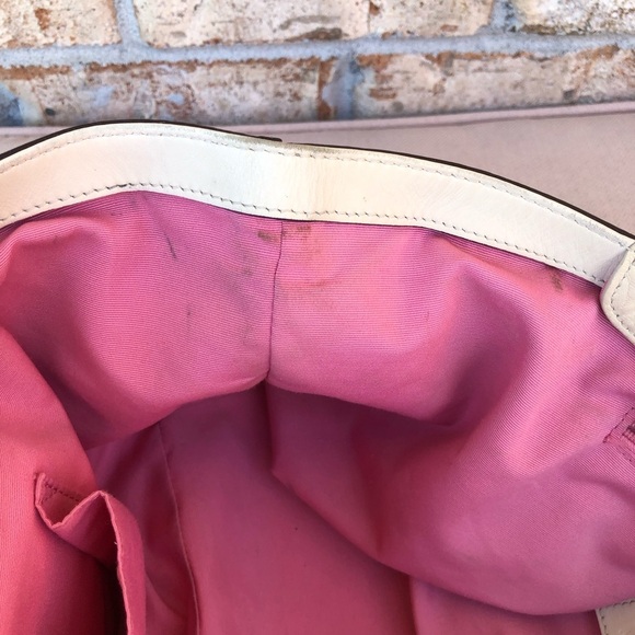 Coach F13732 SoHo Pleated Pebble Cream Leather Shoulder Zipper Bag - Picture 13 of 16